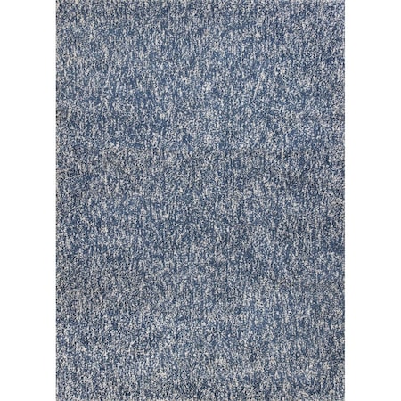 Palacedesigns Polyester Indigo & Ivory Heather Area Rug - 5 x 7 ft. PA3657257